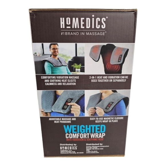 HoMedics Weighted Comfort Wrap with Vibration and Soothing Heat - Picture 4 of 5